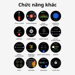 Chức năng đồng hồ đeo tay thông minh Mibro Smart Watch A2 XPAW015