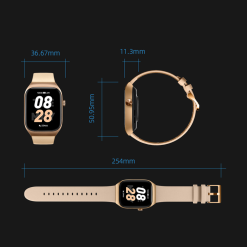 Kích thước đồng hồ đeo tay thông minh Mibro Watch T2 XPAW012