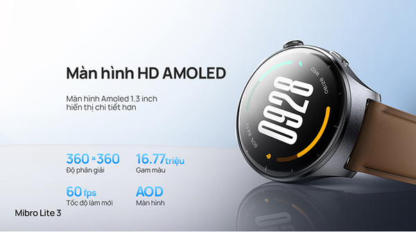 Đồng hồ thông minh Mibro Lite 3 màn hình Amoled