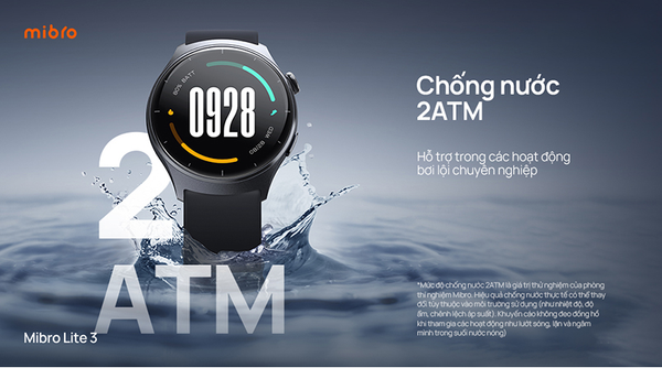 Đồng hồ thông minh Mibro Lite 3 chống nước 2ATM