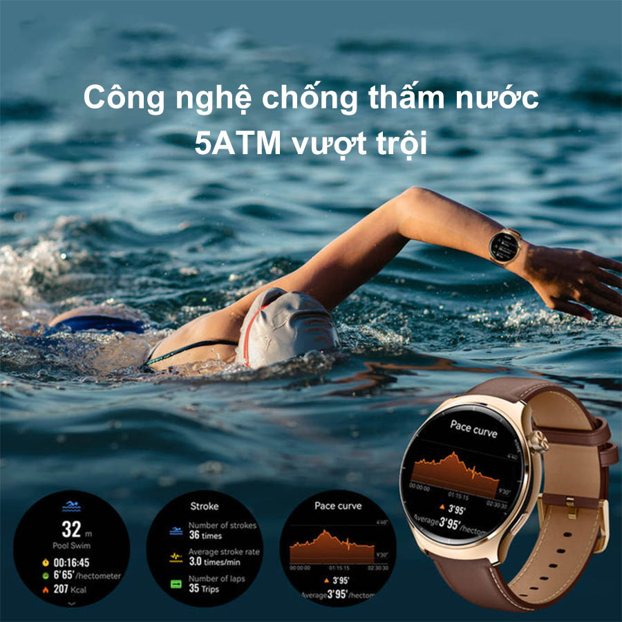 Đồng hồ thông minh Lite 3 Pro chống nước 5ATM